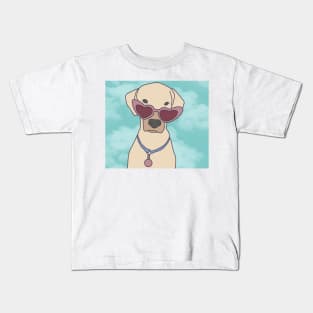 dog in sunglasses Kids T-Shirt